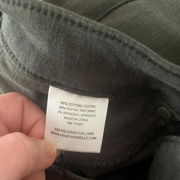 LILA RYAN Women's Green/Duffel Bag Mid Rise Jeans Size 27 | EUC - Picture 6 of 7